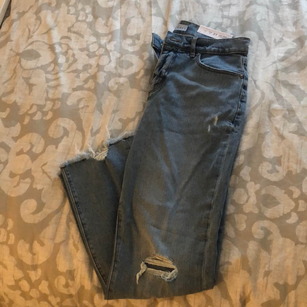 NWT Loft Ripped Jeans